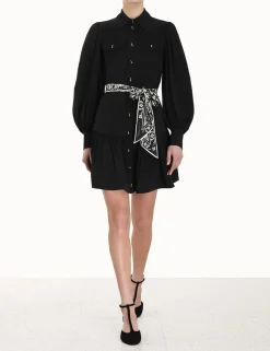 ZIMMERMANN Luminosity<Shirt Mini Dress