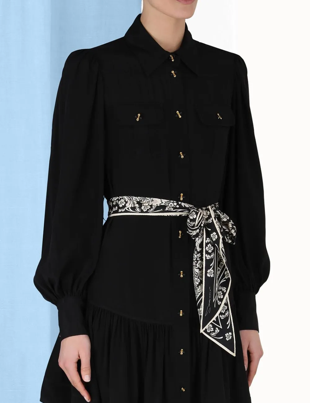 ZIMMERMANN Luminosity<Shirt Mini Dress