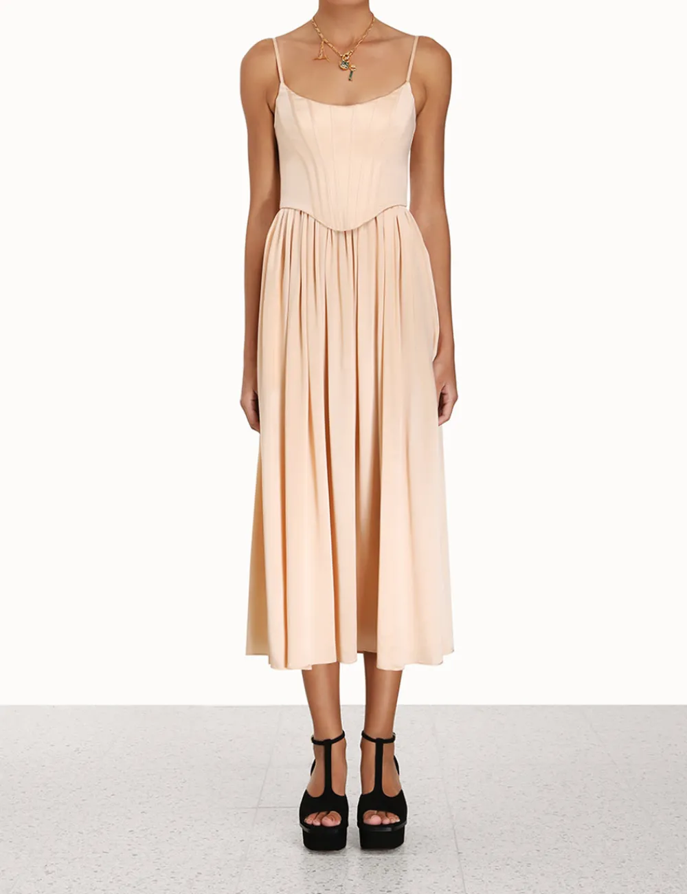 ZIMMERMANN Dresses<Silk Corset Dress