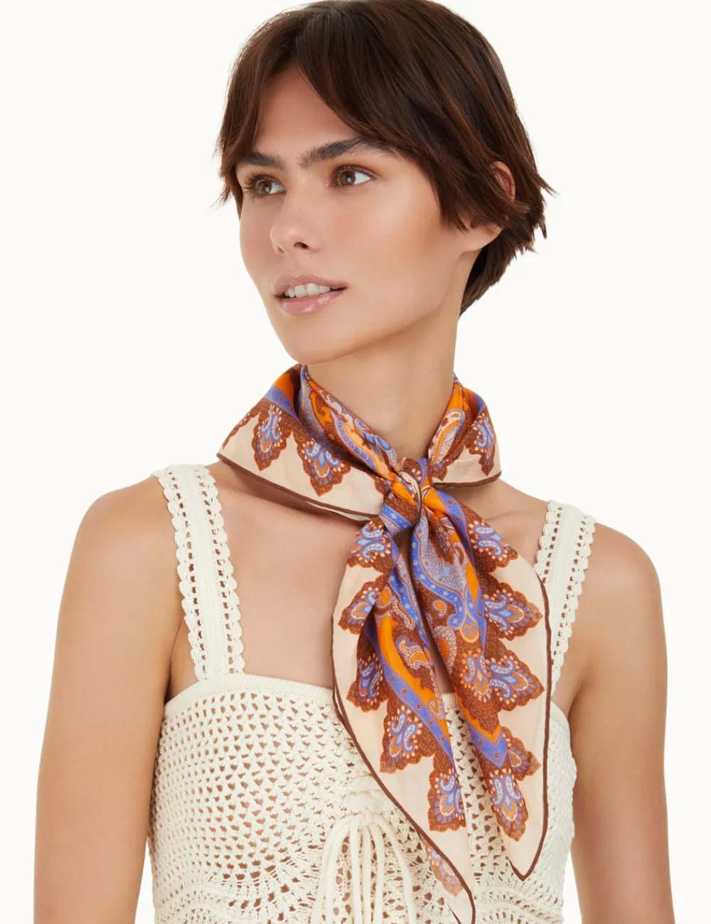 ZIMMERMANN Accessories<Silk Cotton Square Scarf