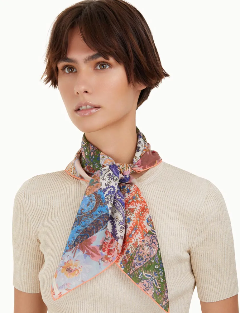 ZIMMERMANN Scarves<Silk Cotton Square Scarf