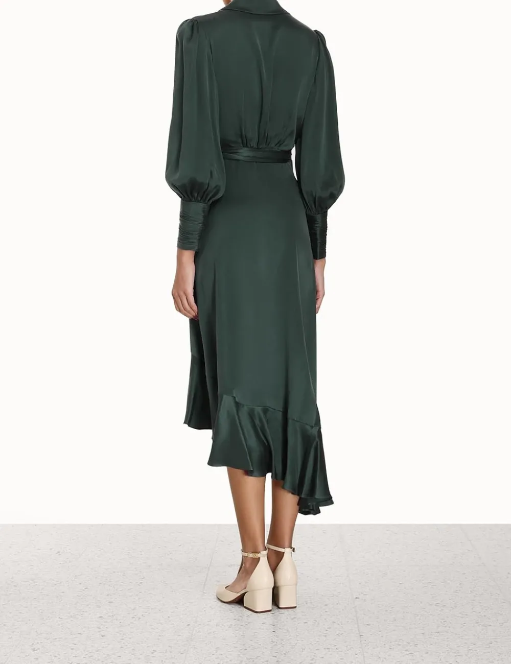 ZIMMERMANN Dresses<Silk Wrap Midi Dress