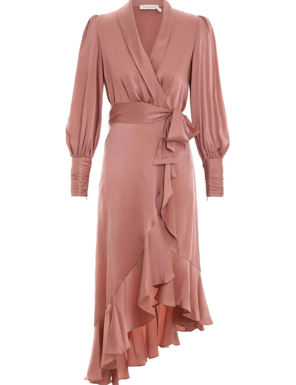 ZIMMERMANN Dresses<Silk Wrap Midi Dress