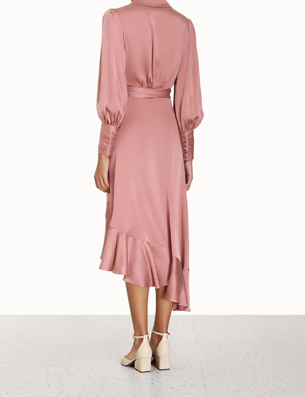 ZIMMERMANN Dresses<Silk Wrap Midi Dress