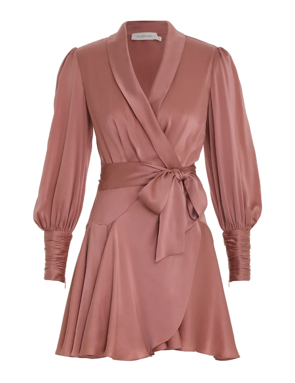 ZIMMERMANN Dresses<Silk Wrap Mini Dress