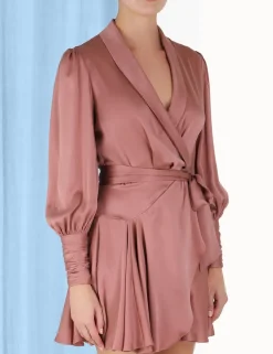ZIMMERMANN Luminosity<Silk Wrap Mini Dress