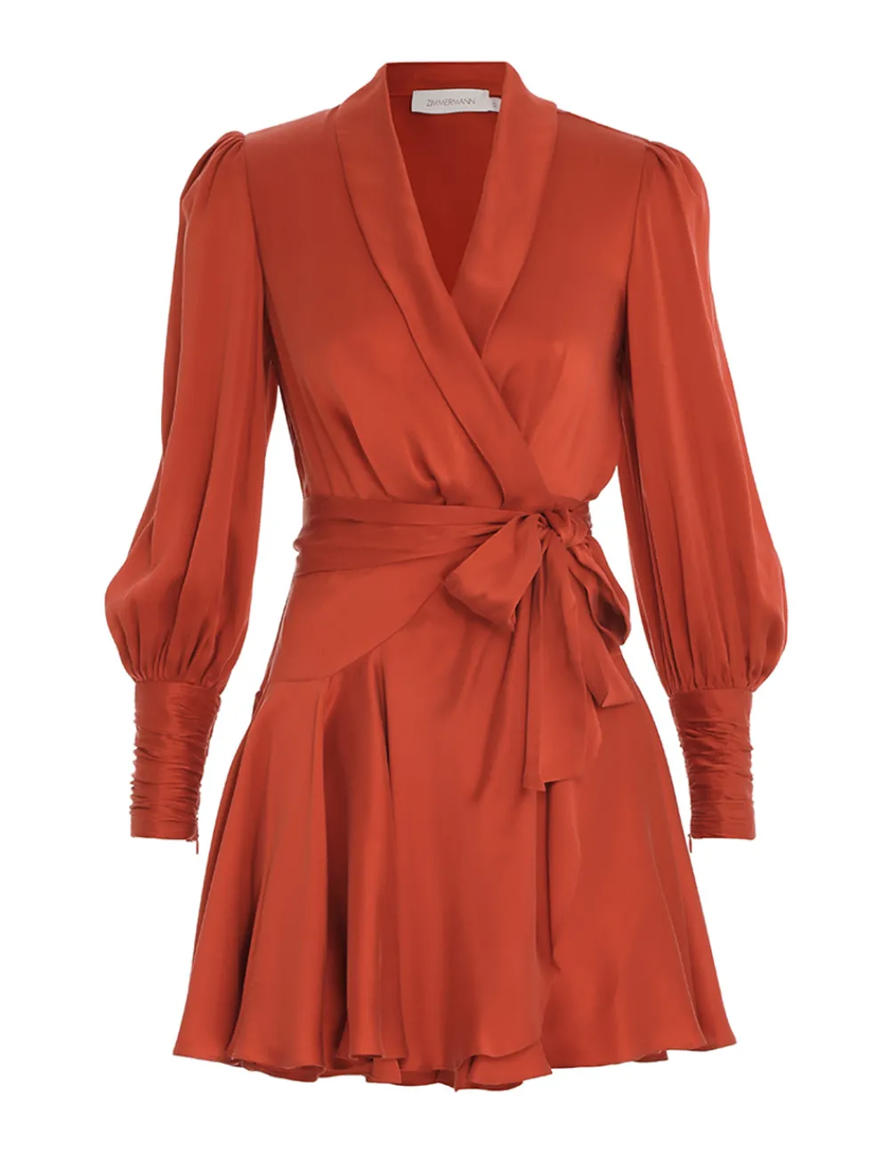ZIMMERMANN Dresses<Silk Wrap Mini Dress