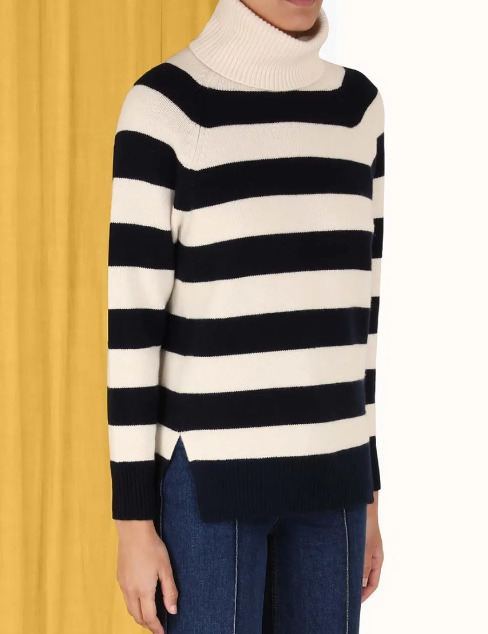 ZIMMERMANN Tops<Striped Roll Neck Sweater