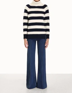 ZIMMERMANN Luminosity<Striped Roll Neck Sweater