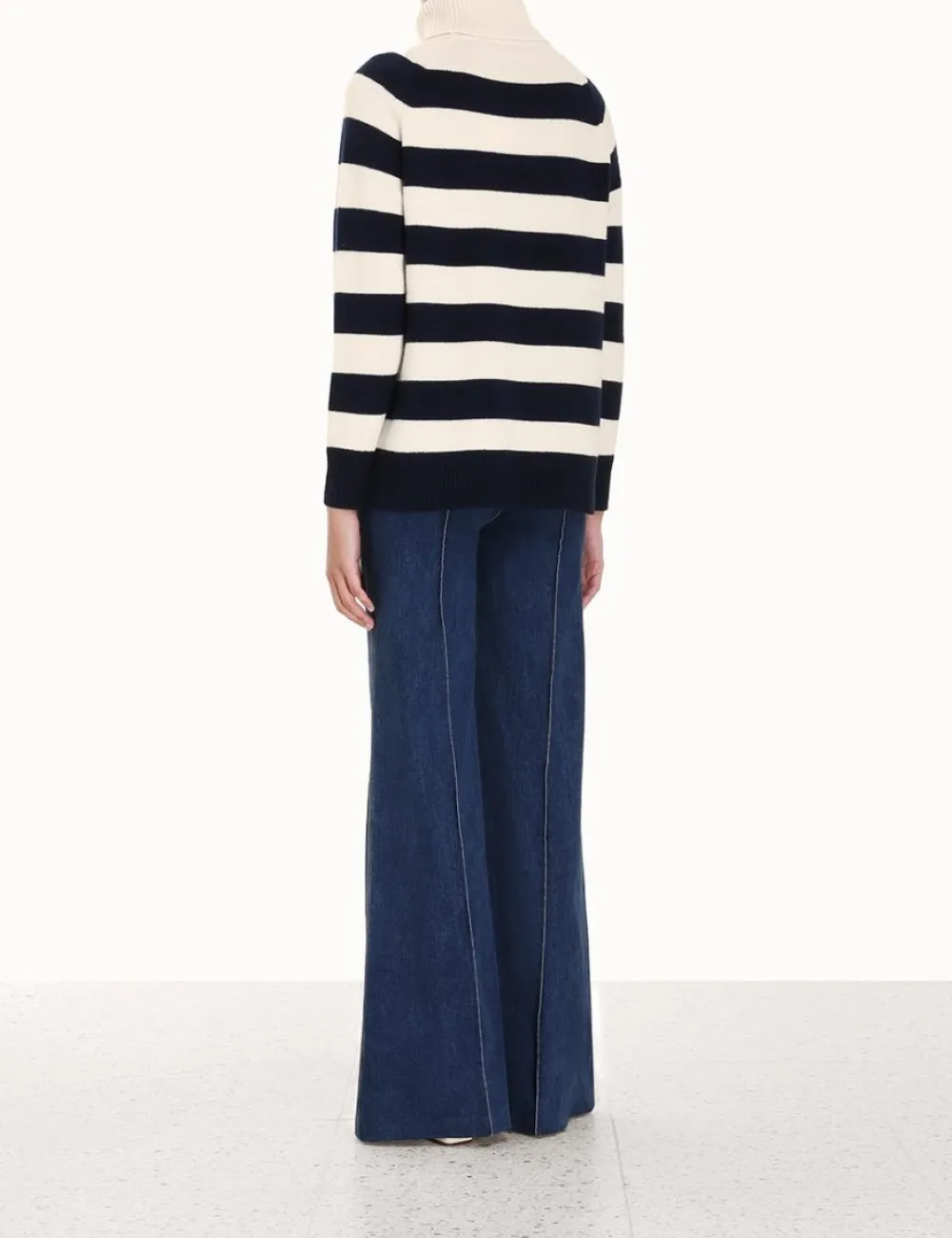 ZIMMERMANN Clothing<Striped Roll Neck Sweater