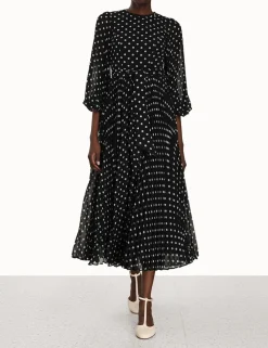 ZIMMERMANN Luminosity<Sunray Long Sleeve Midi