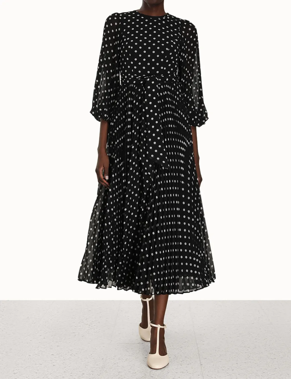 ZIMMERMANN Clothing<Sunray Long Sleeve Midi