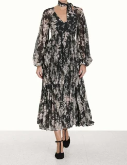ZIMMERMANN Luminosity<Sunray Pleated Midi Dress
