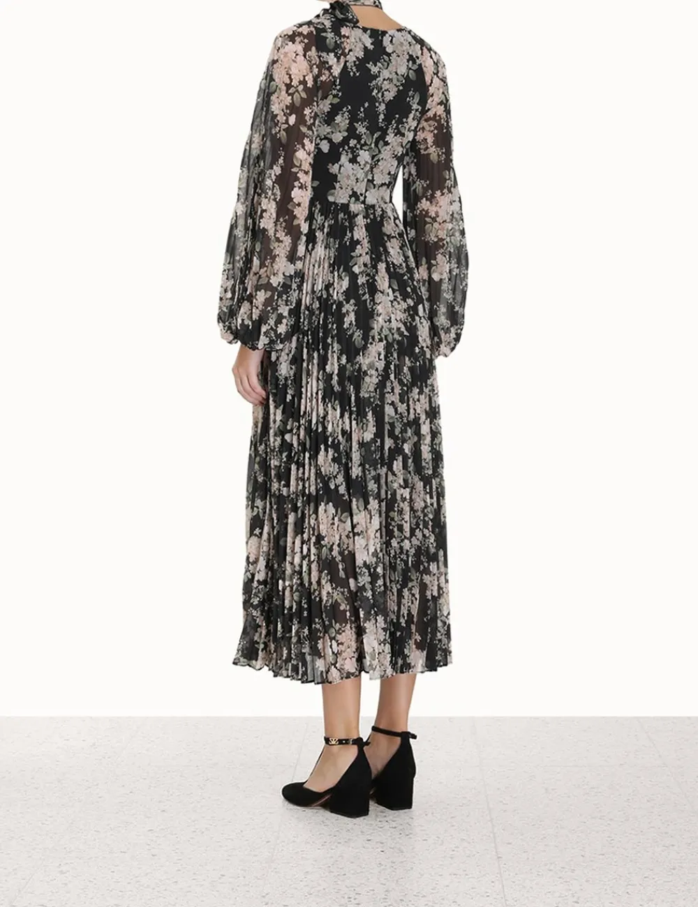 ZIMMERMANN Luminosity<Sunray Pleated Midi Dress