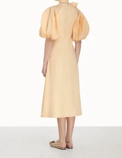 ZIMMERMANN Clothing<Tie Neck Midi Dress