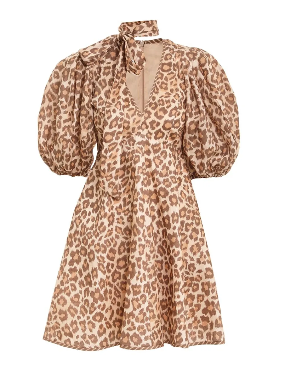 ZIMMERMANN Dresses<Tie Neck Mini Dress