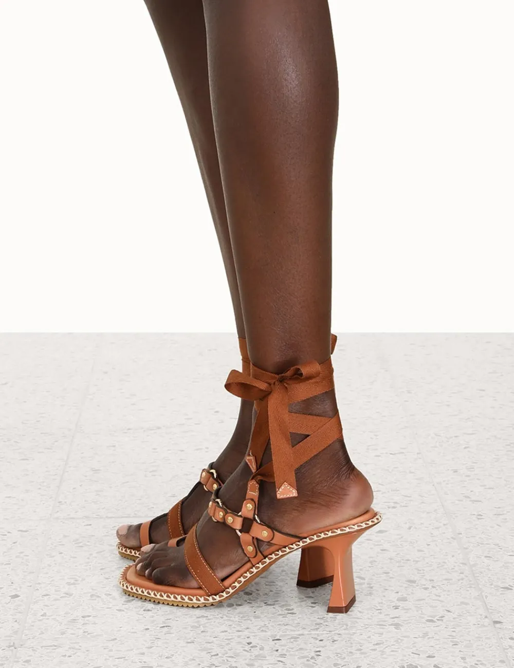 ZIMMERMANN Heeled Sandals<Toe Thong Bow Sandal 65