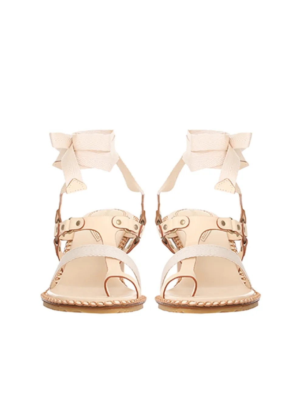 ZIMMERMANN Heeled Sandals<Toe Thong Bow Sandal 65