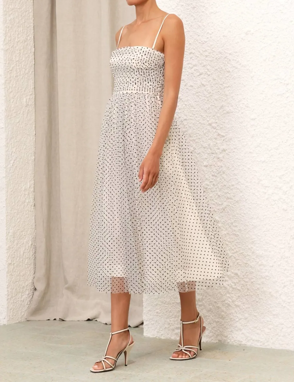ZIMMERMANN Dresses<Tulle Midi Dress