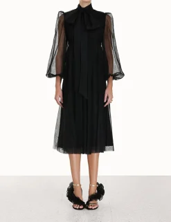 ZIMMERMANN Luminosity<Tulle Midi Dress