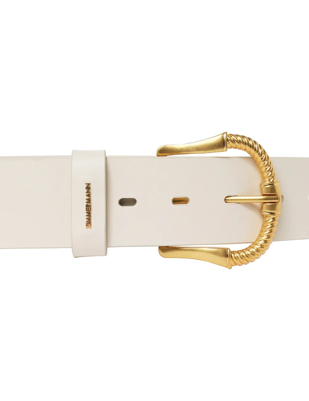 ZIMMERMANN Accessories<Twisted Buckle Leather Belt 40