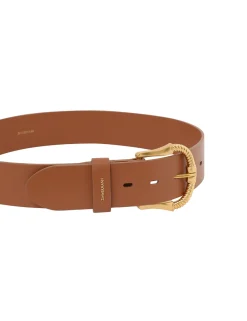 ZIMMERMANN Belts<Twisted Buckle Leather Belt 40