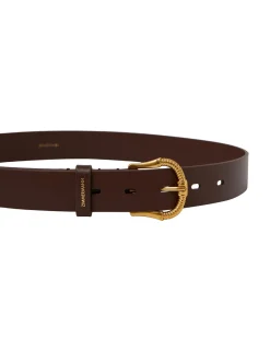 ZIMMERMANN Accessories<Twisted Buckle Leather Belt 30