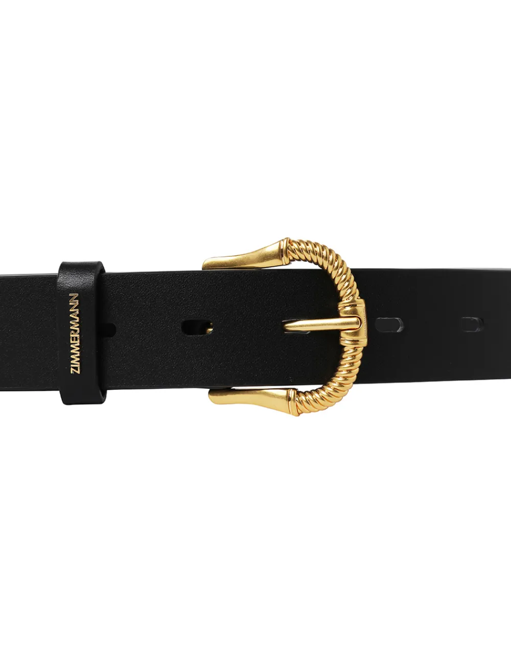 ZIMMERMANN Accessories<Twisted Buckle Leather Belt 30