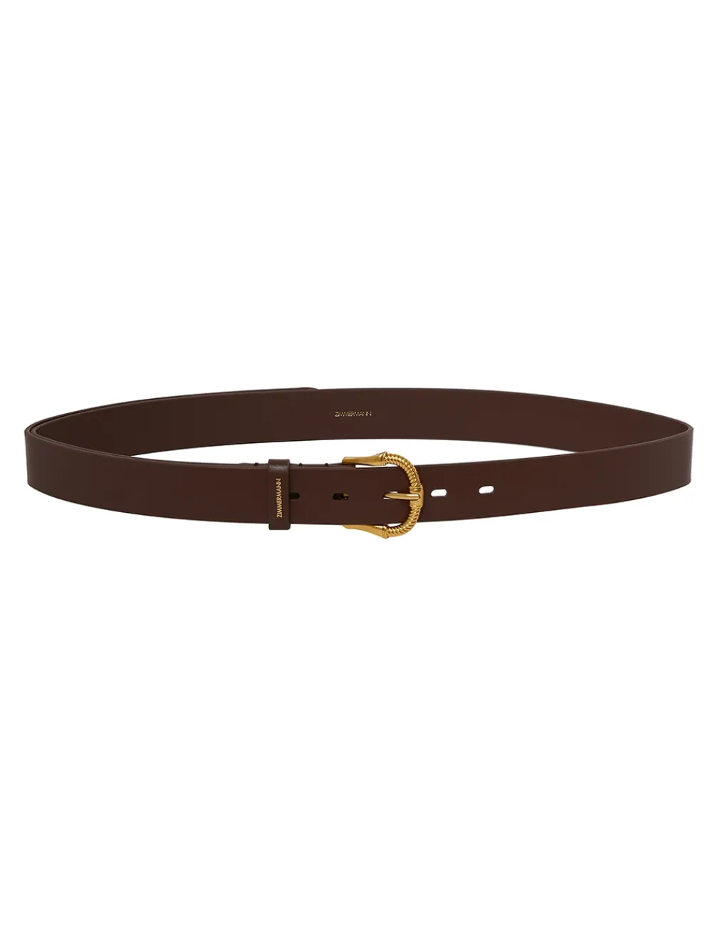 ZIMMERMANN Belts<Twisted Buckle Leather Belt 30