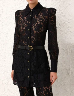 ZIMMERMANN Belts<Twisted Buckle Leather Belt 30