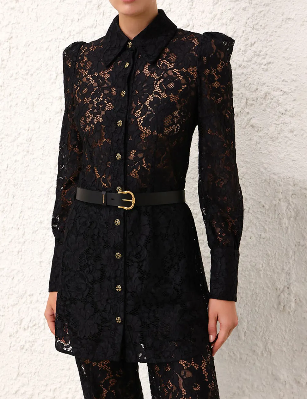 ZIMMERMANN Belts<Twisted Buckle Leather Belt 30