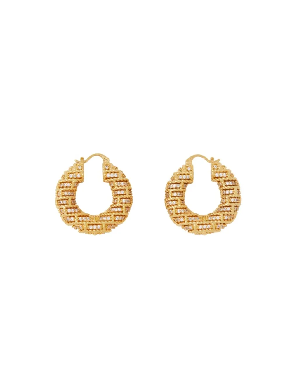 ZIMMERMANN Jewellery<Twisted Rope Pave Hoops