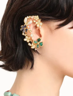 ZIMMERMANN Earrings<Twisted Wire Flower Ear Cuff