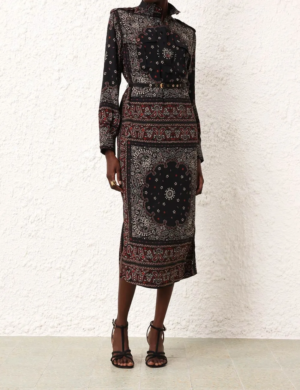 ZIMMERMANN Dresses<Utility Midi Dress