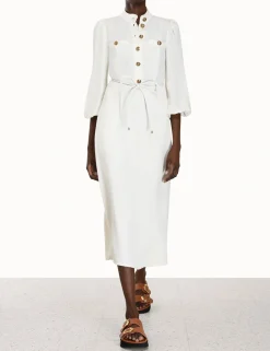 ZIMMERMANN Dresses<Utility Midi Dress