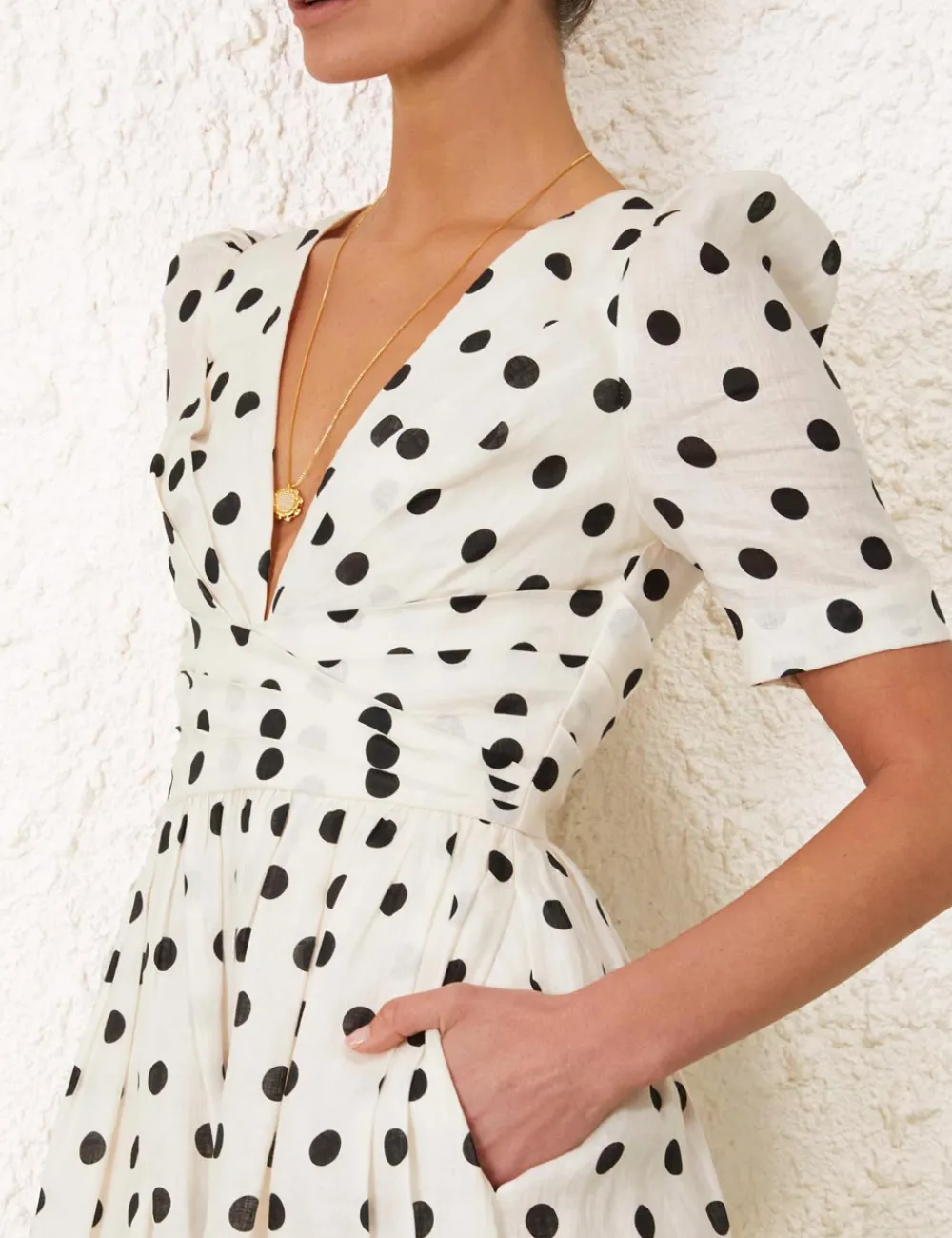 ZIMMERMANN Clothing<V Neck Midi Dress