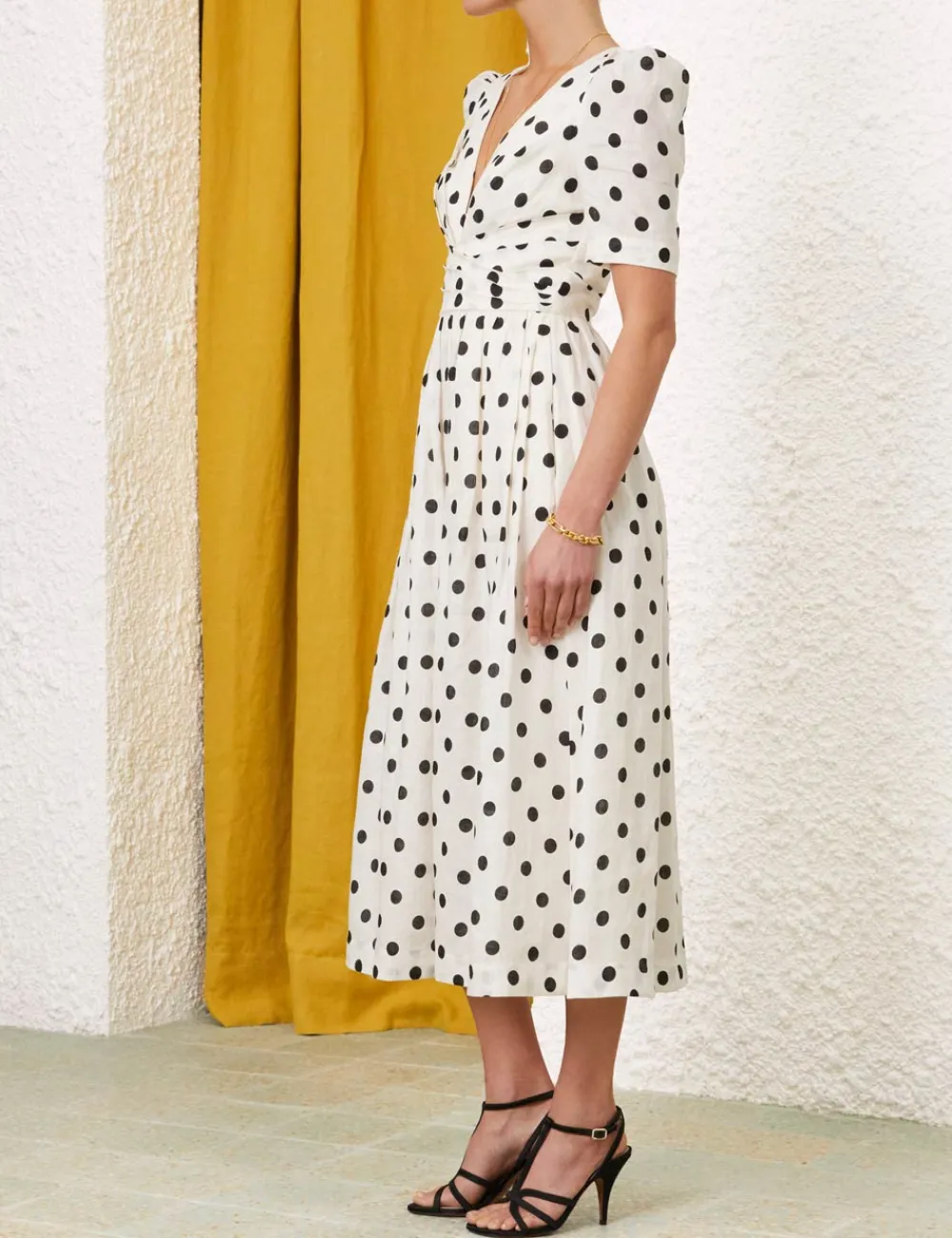 ZIMMERMANN Dresses<V Neck Midi Dress