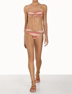 ZIMMERMANN Bikinis<Vacay Lurex Ruched Side Bikini