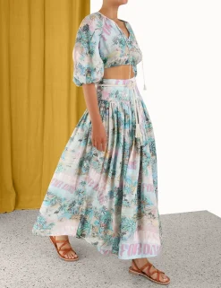 ZIMMERMANN Clothing<Vacay Puff Sleeve Crop Top