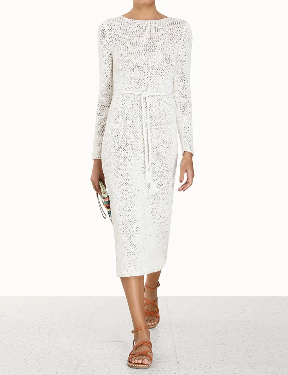 ZIMMERMANN In Denim<Vacay Ribbon Knit Dress