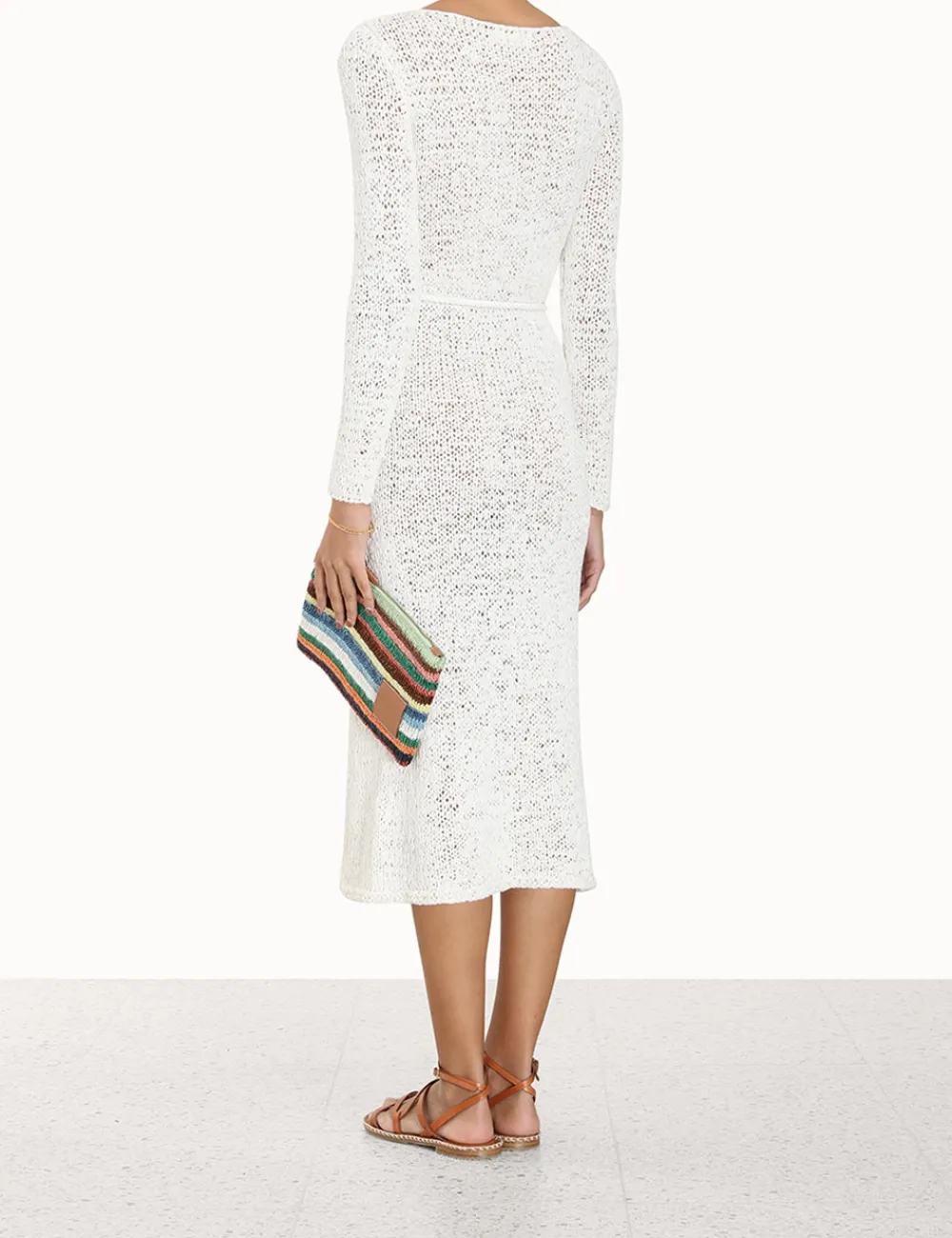 ZIMMERMANN In Denim<Vacay Ribbon Knit Dress